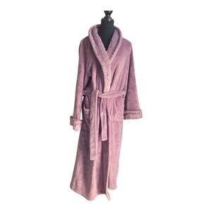 Carole Hochman Mauve Plush Robe Size L